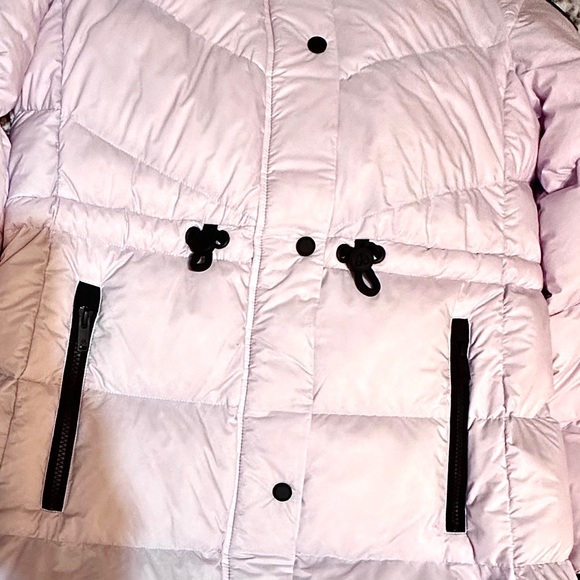 BRAND NEW  "Moose Knuckles" LILAC PUFFY LONG JACKET - Picture 10 of 15